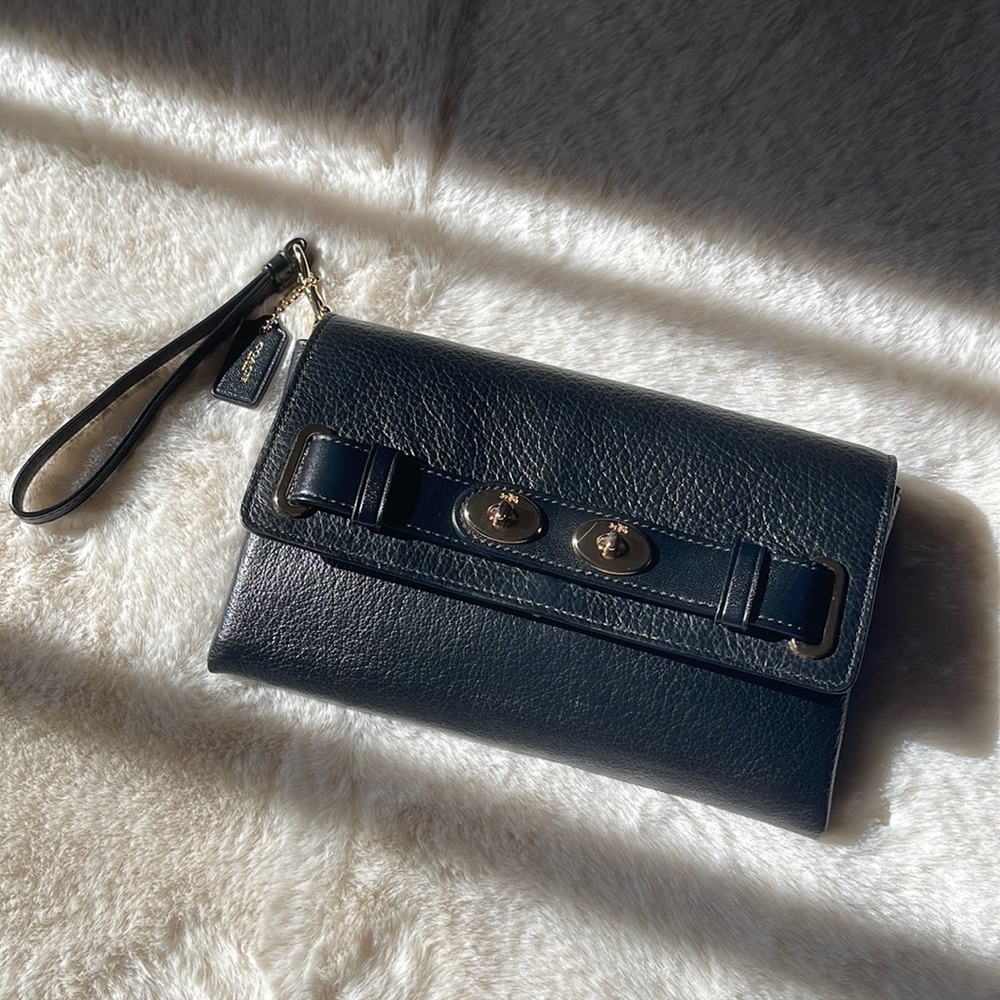 Large Coach swagger Wristlet